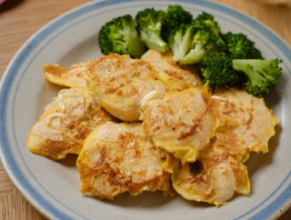 むね肉の和風ピカタ【#簡単 #時短 #作り置き #お弁当 #ヘルシー #クレハタイアップ #PR】