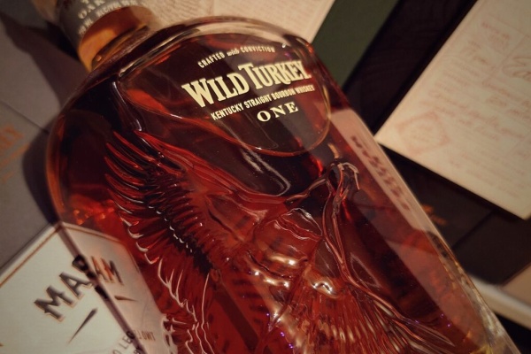 ワイルドターキー 8年赤封紙 1988年代流通品 ポケット瓶 50.5% 1本