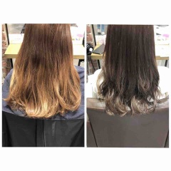 ヘアカラービフォアアフター☺︎