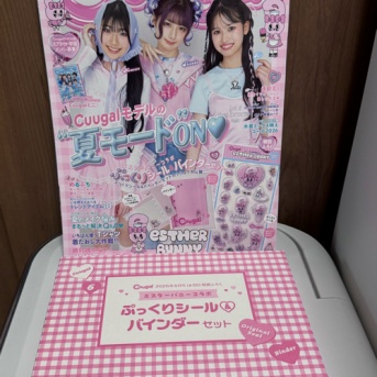 豪華雑誌付録★エスターバニーのシールとシール帳付き！しなこちゃん表紙！