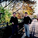 父と写った写真