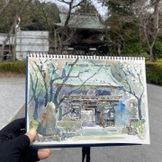 近江八幡スケッチ旅行記　その③　近江八幡は関西から日帰りできるお勧めスケッチポイント