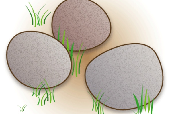 幼稚園児のイラスト 絵カード 石のイラスト 絵カード