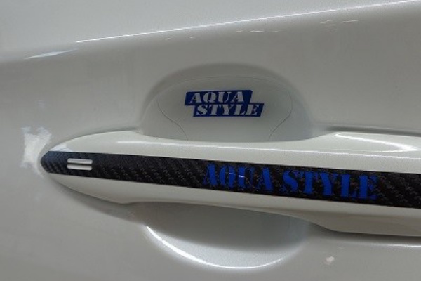 ドアハンドル傷防止シート 透明フィルム 貼り方動画 Aqua日記