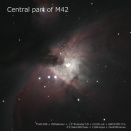 M42中心部＝トラペジウム周辺