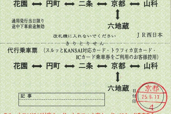 切符収集の魅力 澤村光一郎 - 関西 JR 振替乗車票