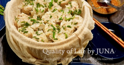 静岡にも雪が降りました／せいろでシュウマイ