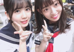 【乃木坂46】阪口珠美×筒井あやめ、現役のセーラー服がけしからんｗｗｗｗｗ