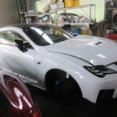 レクサス　RCF　チタン製エキマニ、搭載完了、あとは、仕上げ！