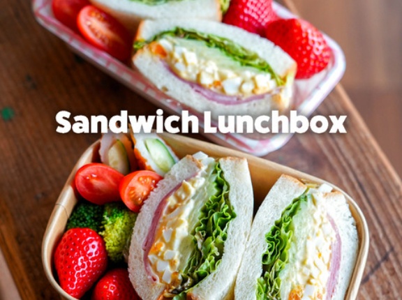 サンドイッチ弁当と、博多ランチ＆カフェ