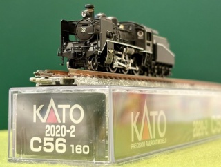 新規入線車両（KATO　C56-160）。