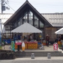 「道の駅おおえ（山形県・大江町）テルメ柏陵」道の駅、朝の風景。