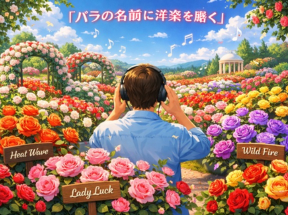 【バラの名前に洋楽を聴く...】春のバラフェスタ行ってきました！