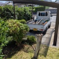 フェンス防草シート化粧砂利施工　桑名市N様邸
