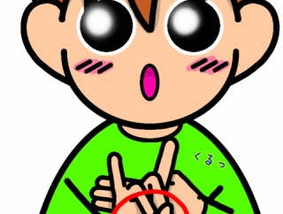 手話単語：２５４６　【カモフラージュ】【カムフラージュ】