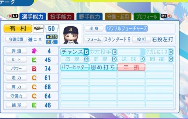 『有村　麻央　パワプロ2024-2025版』の画像