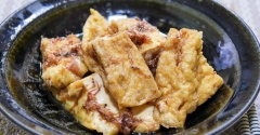美味しい厚揚げを買ったので「厚揚げのおかか煮」&冷凍麺 天下一品