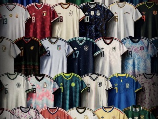 【画像】アディダスがW杯新ユニフォームを発表！日本は南野拓実がモデルとして着用wwwwww