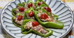 ピーマンの挽き肉大葉詰め焼き&先日は楽しい時間を過ごしました