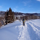 パウダー祭りの鍋倉山