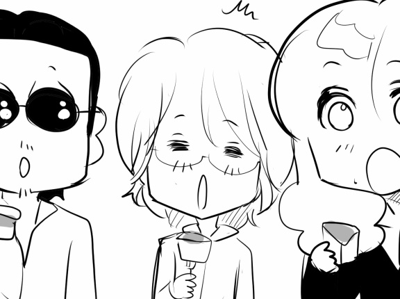 【THEALFEE】「アルフィーさん桜井さんと高見沢さん、とんでもないタイミングで生カステラを食べ出すｗｗｗｗ」アルフィー漫画イラストマンガ