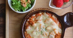 豚キムチーズグラタン