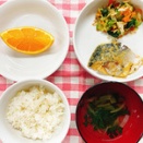 今日の給食（夏見台幼稚園・保育園）2026.3.17　さばのみそ煮