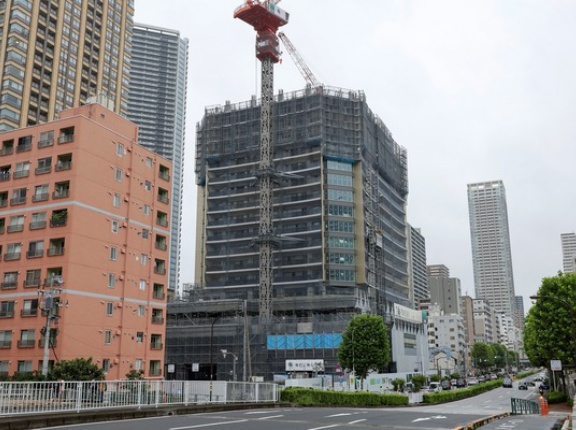 地上48階「セントラルガーデン月島 ザ タワー」の建設状況！勝どき駅と月島駅が利用可能な分譲タワマン（2026.9.19）