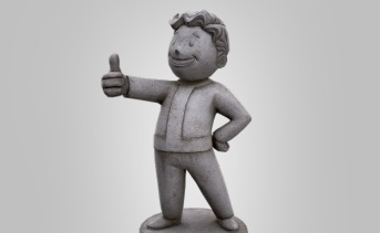 Vaultボーイ石像