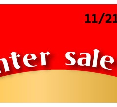 ウィンターセール12/25まで＆年末年始休業のご案内＆月面情報　2025/12/25