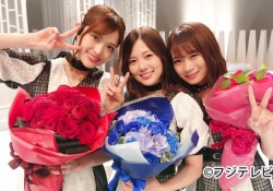 【最＆高】白石麻衣×松村沙友理×秋元真夏、花束似合っててぐう綺麗・・・ｗｗｗ