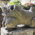 ユニークな狛犬がある吉王丸日吉神社