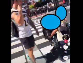 【民度】中国人達　通学中の日本人小学生をタトゥーで威嚇する動画を撮影しtiktokで大喜び