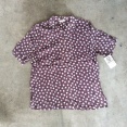 USED*purple dot  blouse