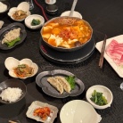 純豆腐鍋の夜ごはん