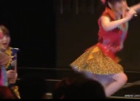 沖田彩華速報14位発表時のNMB48劇場www 山本彩の喜び方www