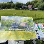 水彩的生活KUROKAWAの透明水彩画