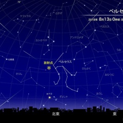 ペルセウス座流星群 8月12日〜13日