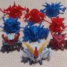 最新のガン消し! ガシャポン戦士ZERO 01 レビュー バンダイ カラーver 彩色