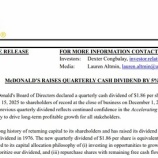 『【MCD】マクドナルドが5.1%増配を発表しました!』の画像