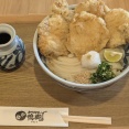 北野白梅町「手打ちうどん鴨脚（いちょう）」で【鶏天おろしぶっかけ（鶏天５枚・麺大盛）】を食べてきた