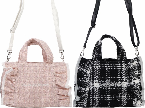 JILL by JILL STUART BOOK ツイードフリルバッグ 全2種