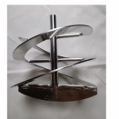 2026.01.29**＊ビーカー＊フラスコ*気体＋液体+粉体+スラリー混合攪拌*！分離型ダブルスパイラルリボン攪拌羽根*トリプルヘリカルリボン翼 高粘度攪拌機用 ・ヘリカルリボン攪拌羽根！