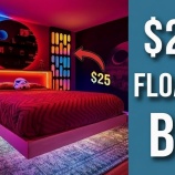 『息子の夢のためにスターウォーズ風なベッドルームを作ってみた』の画像