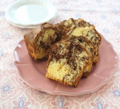 チョコ&柚子のマーブルパウンドケーキ。ちょりの成人式。