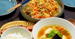 塩けんちん汁の晩ごはんとスボラな私にぴったりの100円ショップグッズ