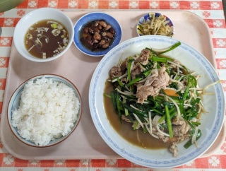 船堀「やまだ」肉ニラ炒め定食