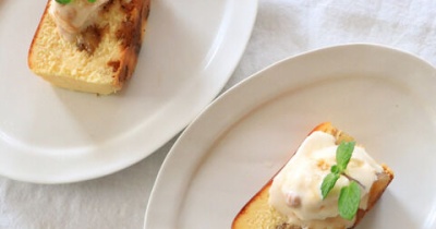 絶品！アールグレイキャラメルりんごのチーズケーキ