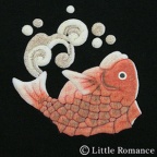 メンズ和柄半袖Tシャツ／鶴亀鯛