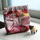 リボン飾りのバネポーチ試作